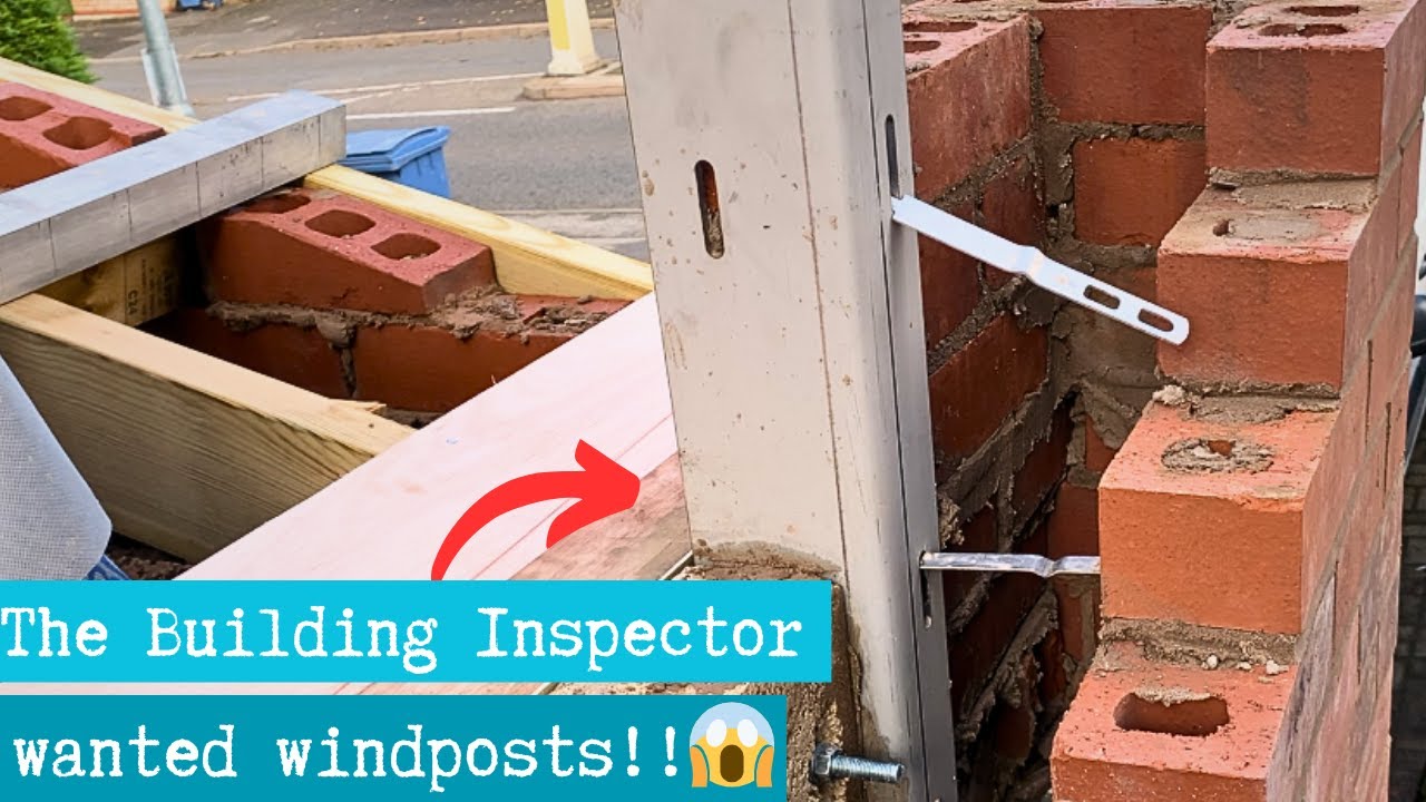 EXTENSION PART 2: WE HAD TO PUT WIND POST'S #construction #building #windposts