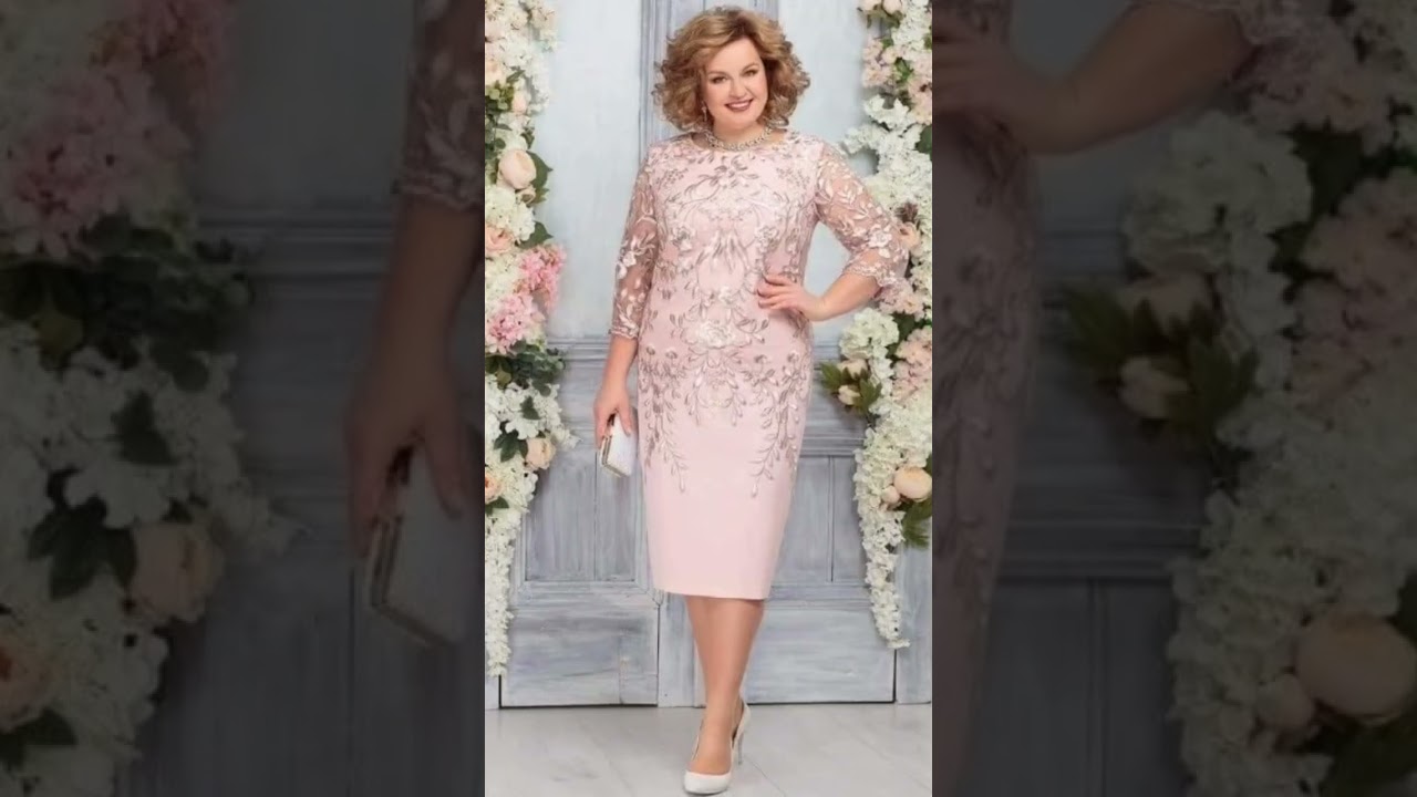 Classy Couture Lace Patchwork Asymmetrical Cut Plus Size Mother of the Bride Sheath Dresses