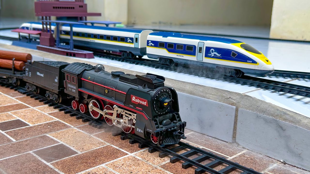 Mencari & Merakit Kereta Api Uap Railroad! Merakit Fenfa High Speed Train - DS Toy