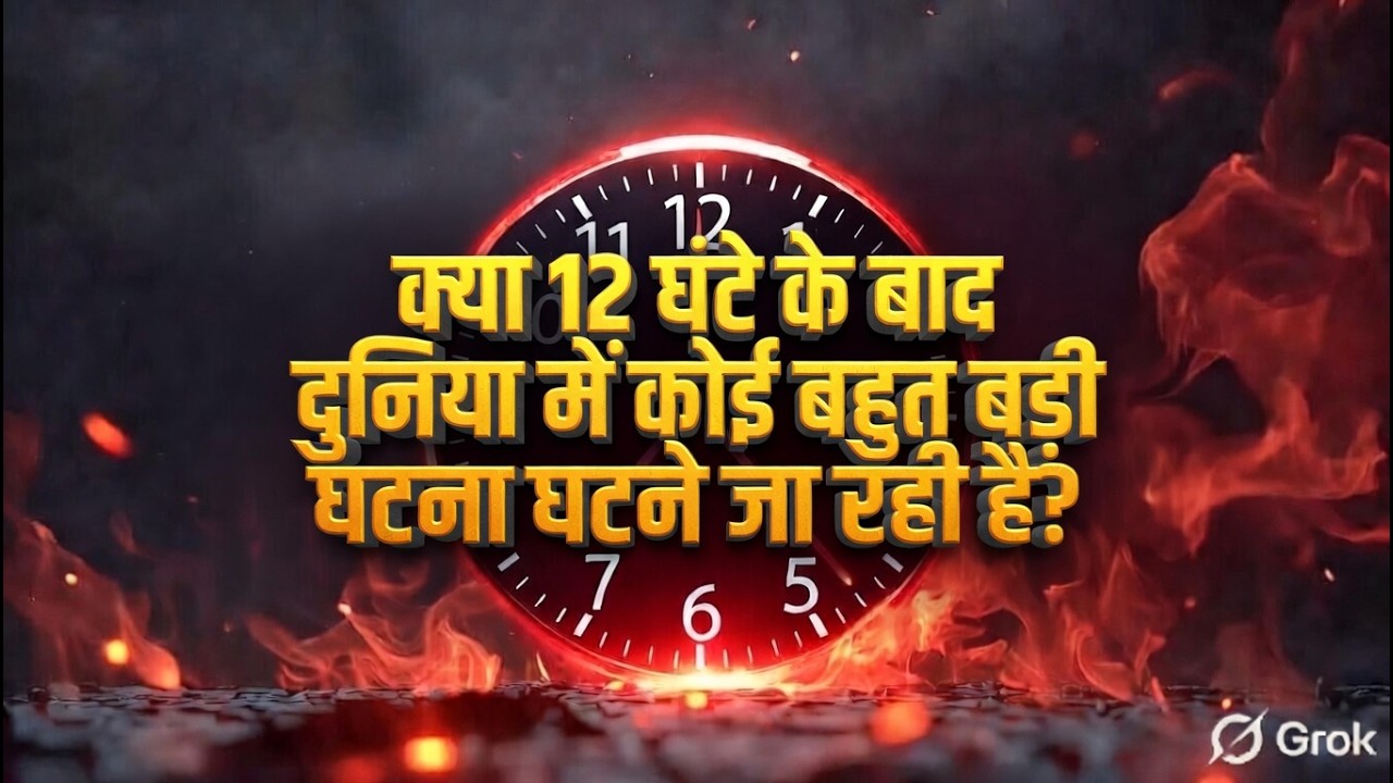क्या 12 घंटे के बाद दुनिया में कोई बहुत बड़ी घटना घटने जा रही है?