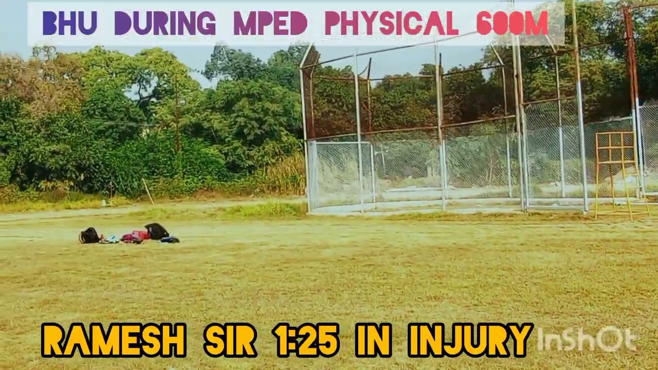 #bhu BHU mped physical 600 yard 1:25 in injury 🤕😱by Ramesh Kumar