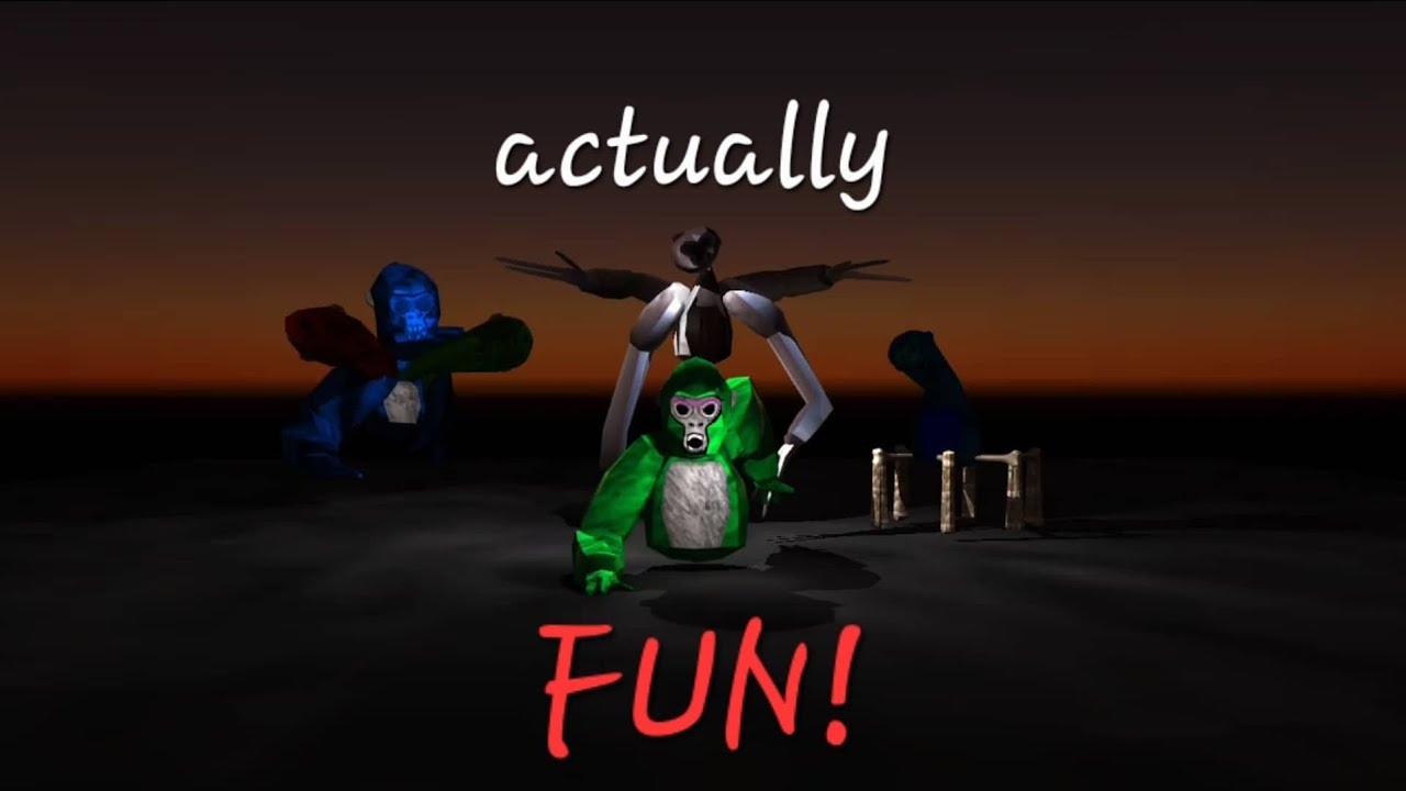 Me playing this clouds gorilla horror game