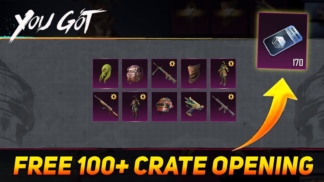 😍FREE 100+ CLASSIC CRATE OPENING ( BGMI & PUBG ) AGAIN UPGRADE M416 GLACIER SCAM😭 ParasOfficial