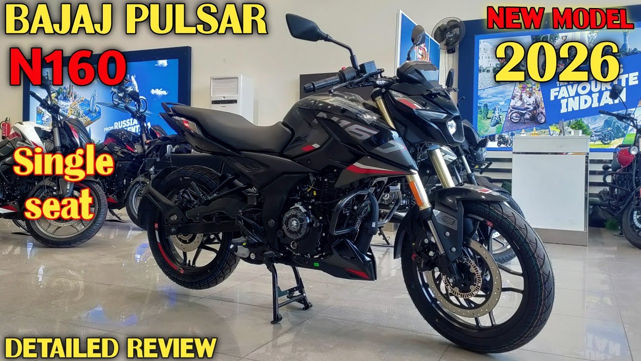 2026 Bajaj Pulsar N160 Single Seat USD Full Review | All New Bajaj Pulsar N160 #bajaj #n160 