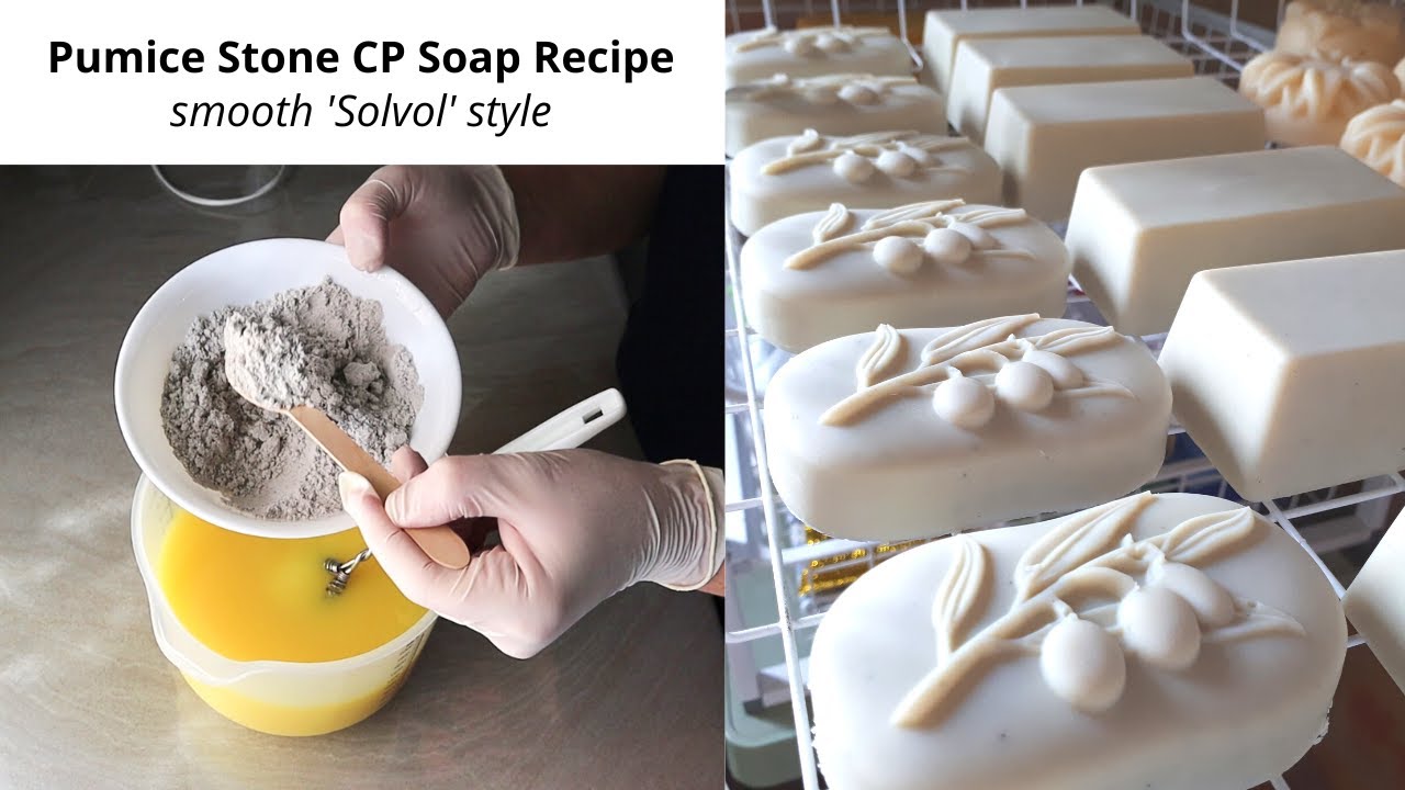 Pumice stone cold process soap recipe (smooth ‘Solvol’ style mechanic's soap)