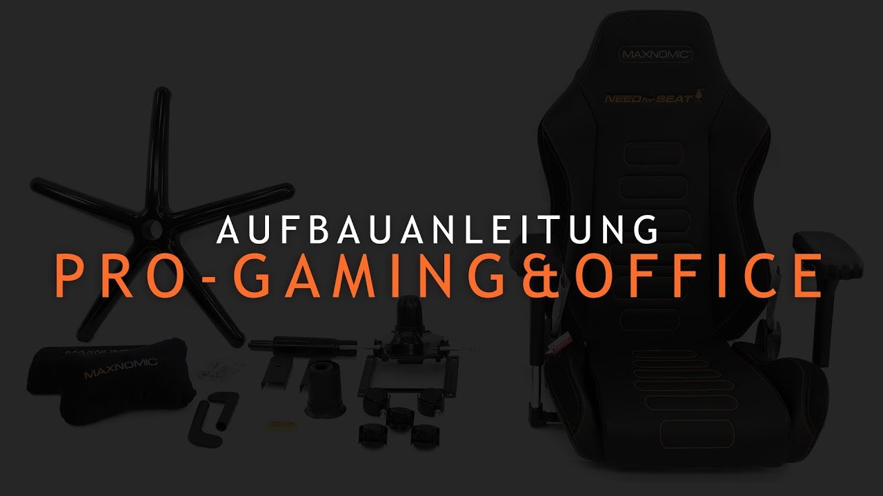 MAXNOMIC&reg; Pro-Gaming & Office Aufbauvideo | DE