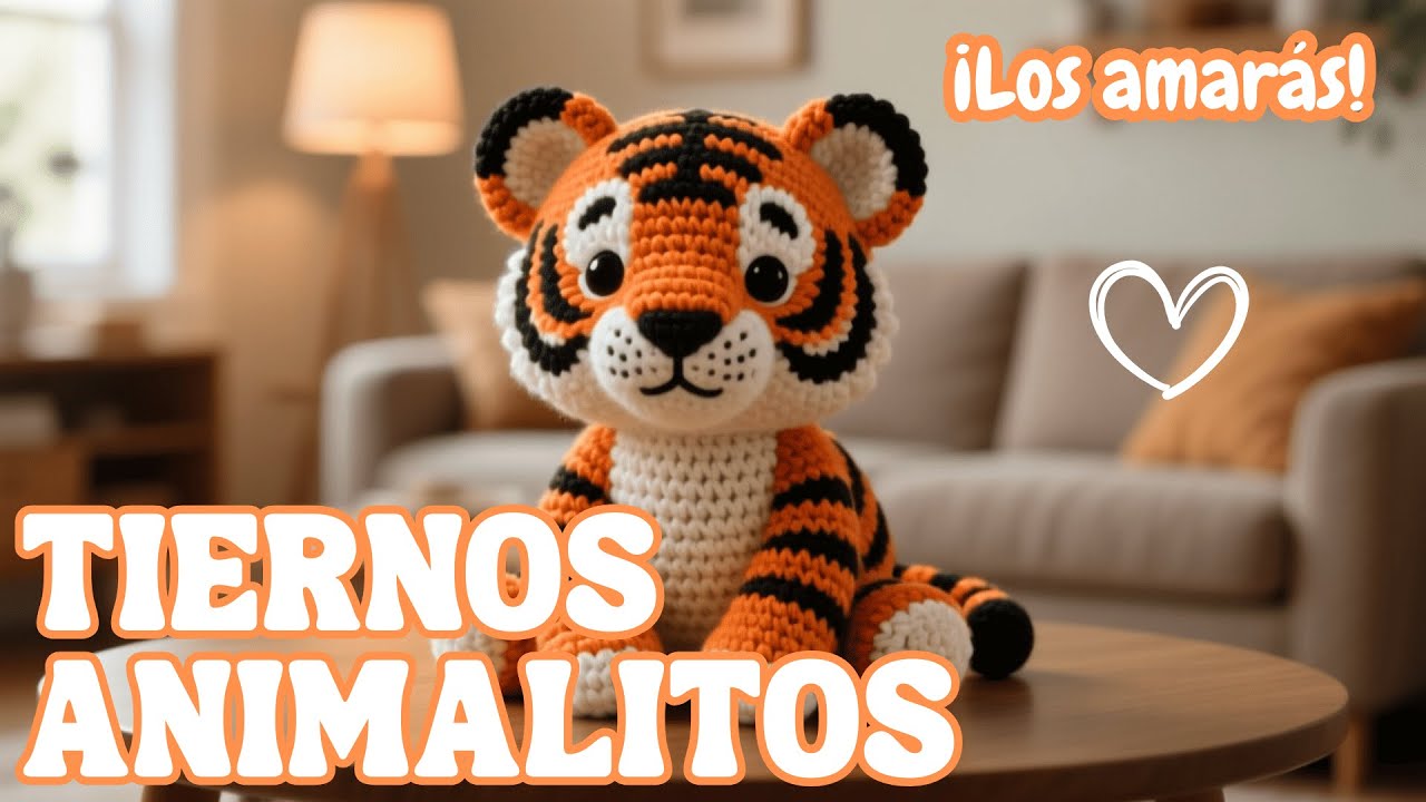 Tiernos animalitos en crochet #crochet #tejido ideas con ia