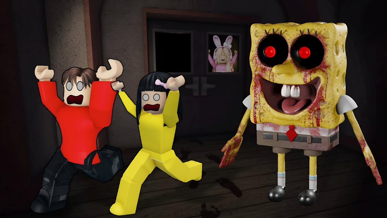Yuta Dan Mio Tidak Bisa Keluar Dari Tempat Spongebob Kerja || ROBLOX