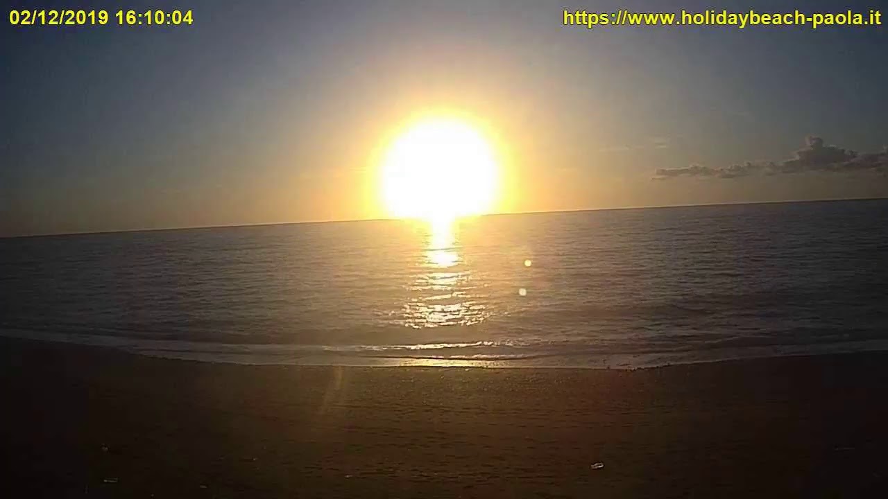 Live streaming Diretta  Spiaggia  Lido Holiday Beach Paola CS Calabria Italy