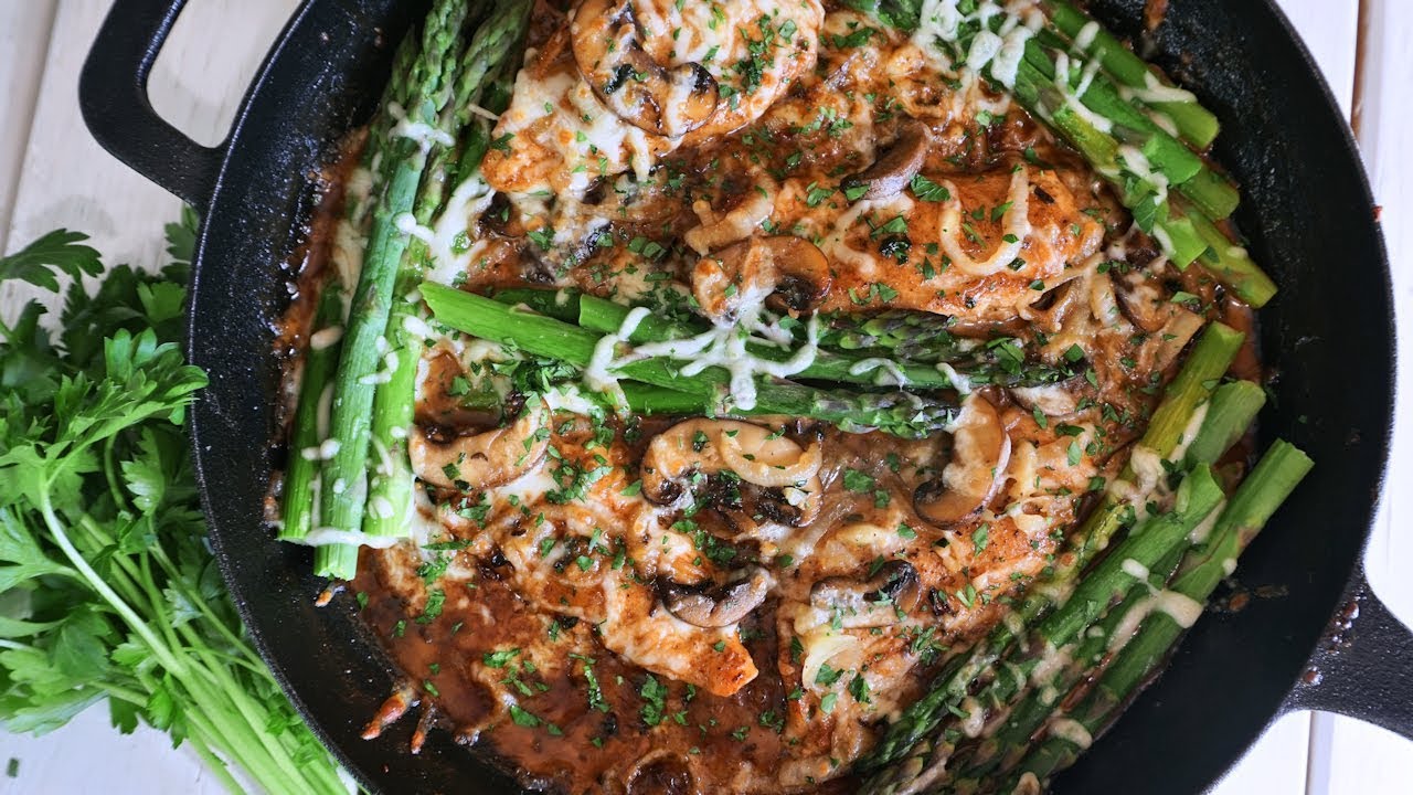 KETO Creamy Chicken Mushrooms & Asparagus | Episode 159