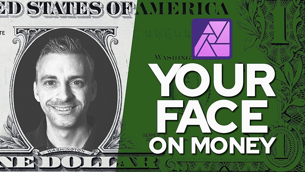 Put Your FACE onto Paper MONEY - Affinity Photo 2 iPad Tutorial