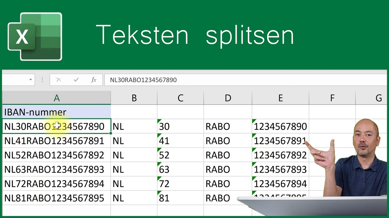 Teksten splitsen