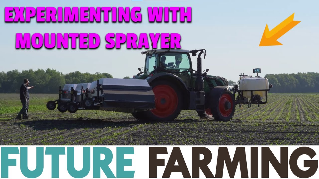 Experimenting with MOUNTED SPRAYER Ecorobotix Ara