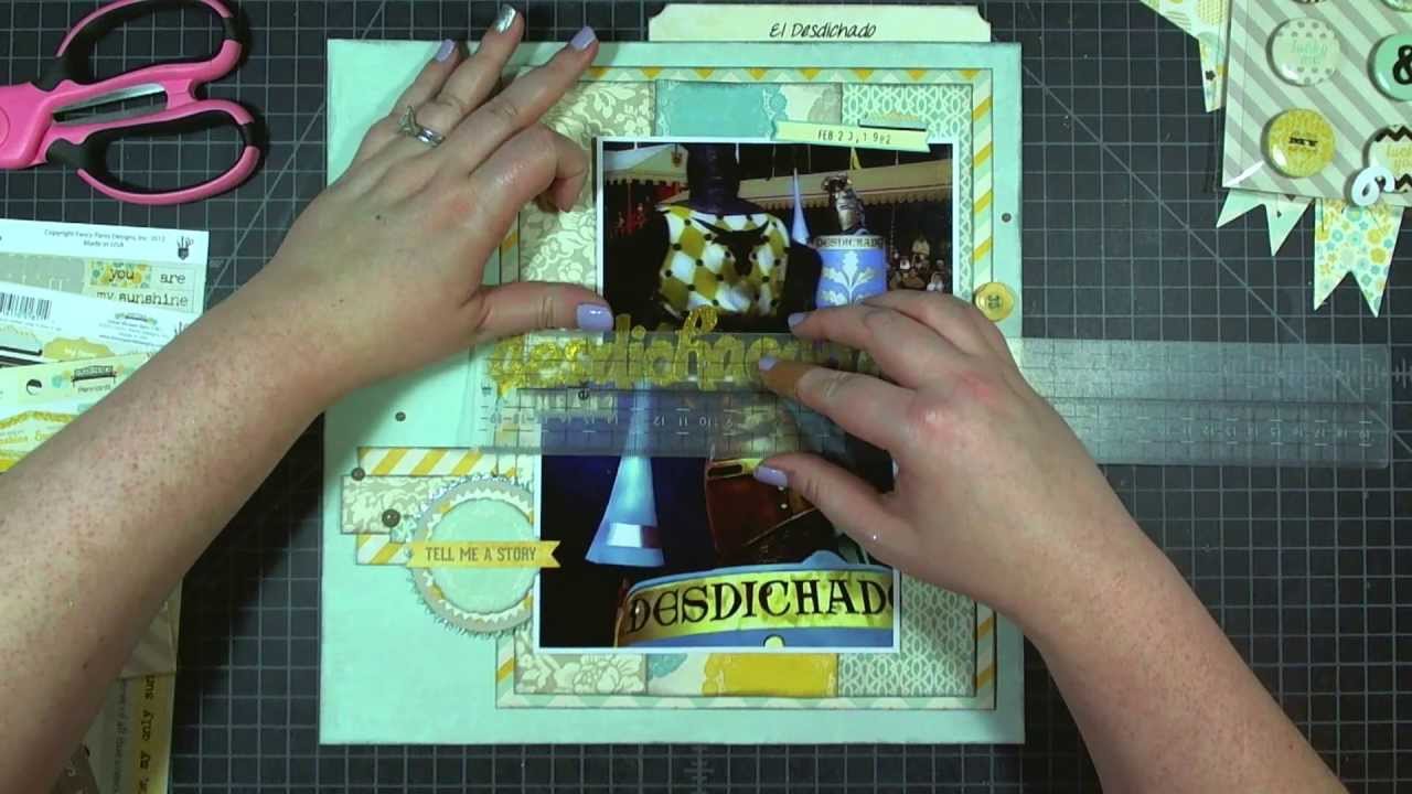 Scrapbook Layout: What Does Desdichaedo Mean? 12