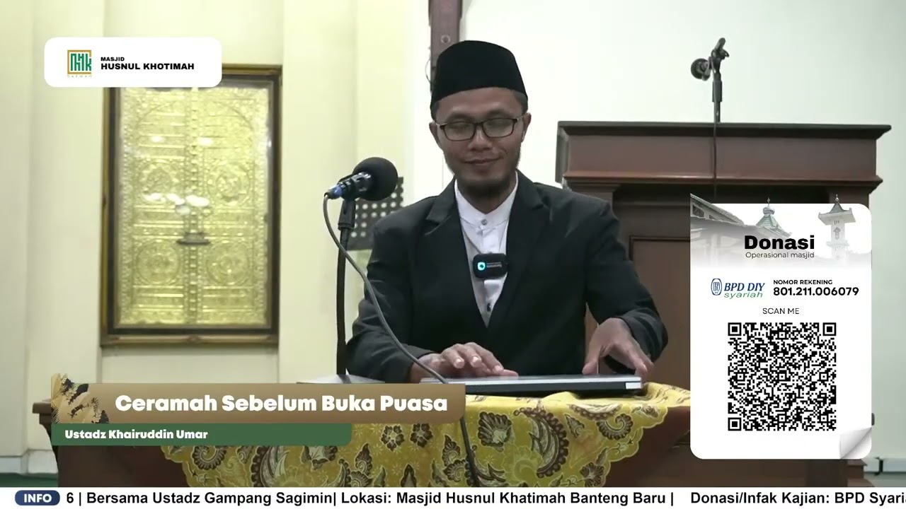 Kajian Sebelum Berbuka | Ustadz Khairuddin Umar | MHK Dakwah