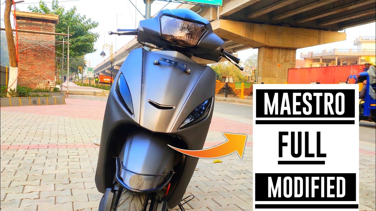 Hero maestro modification | maestro edge modification | maestro scooty full modified | Modification