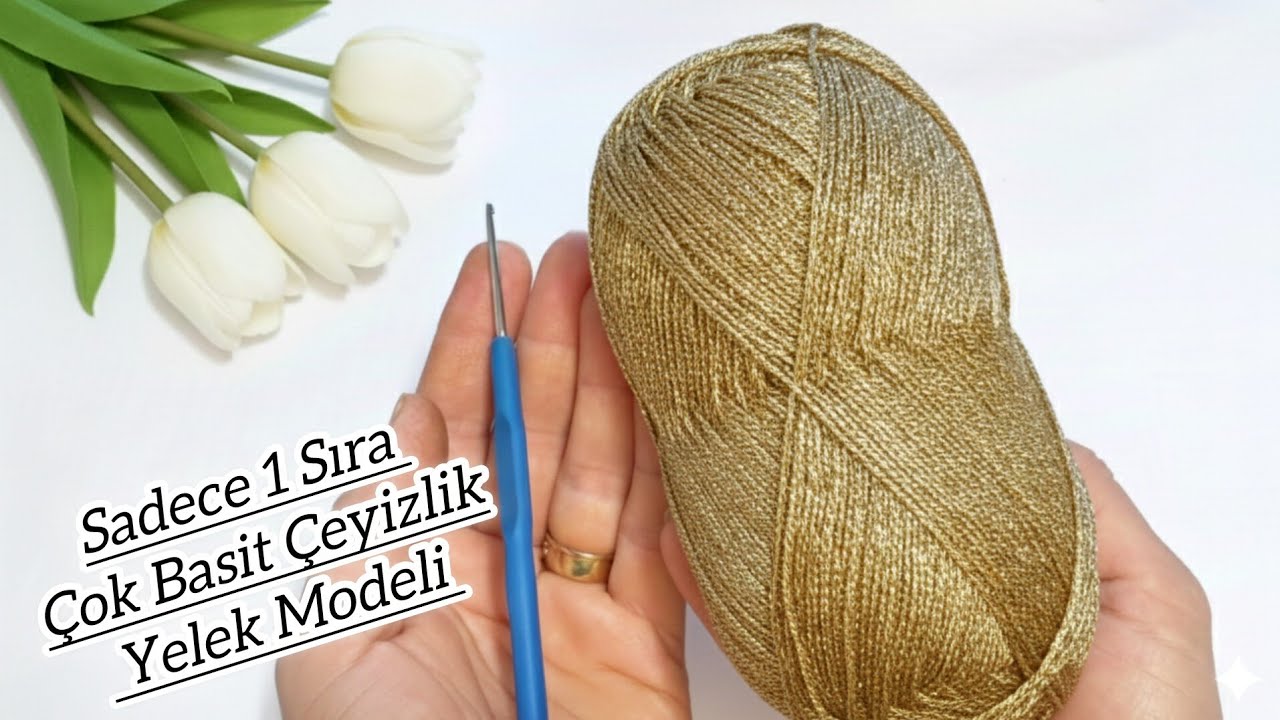 Unbelievable Easy 1 Row Crochet 🧶 İnanılmaz Kolay Tek Sıra Tığ İşi Örgü