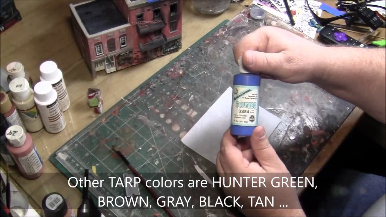 DAVE'S DECALS  - HOW TO MAKE A SCALE MODEL TARP