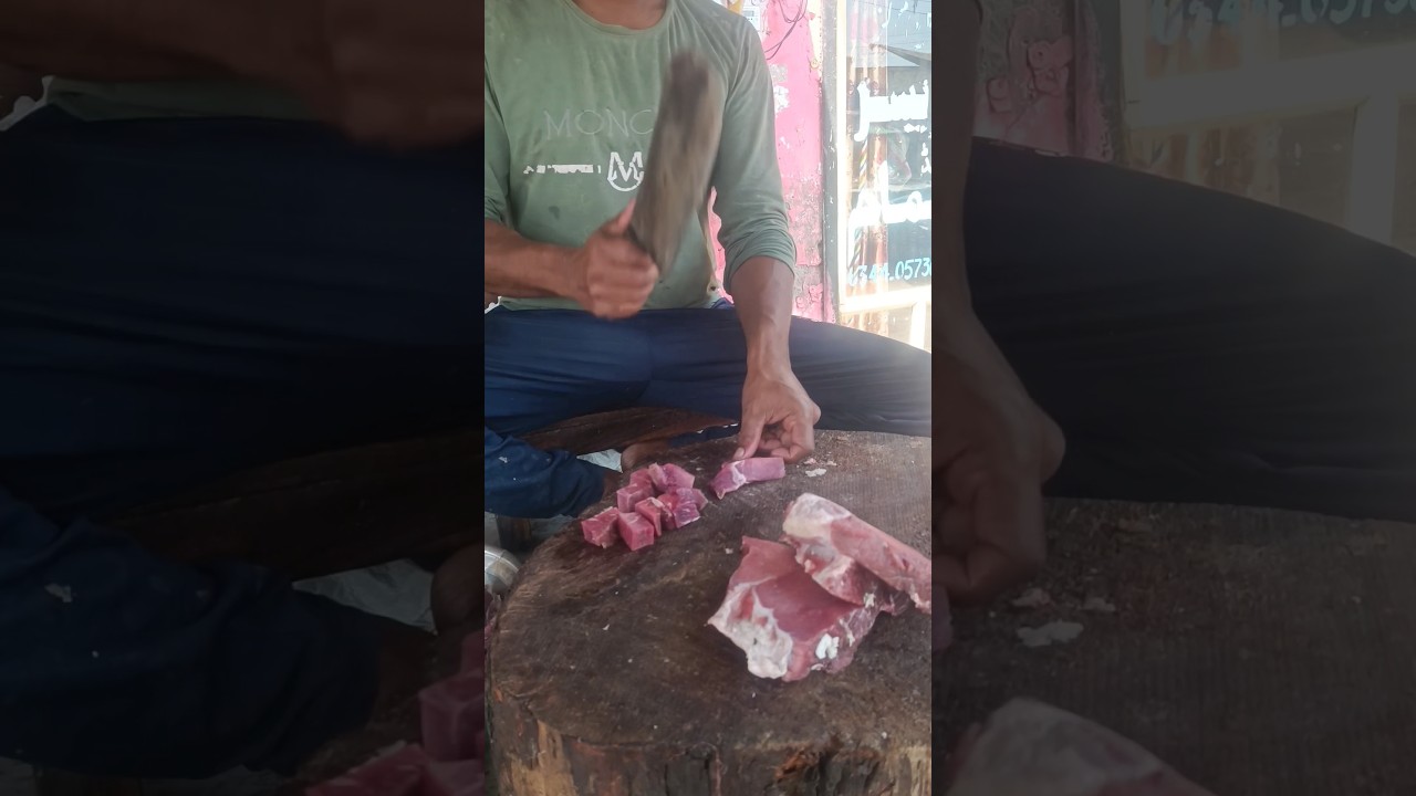 amazing expert butchers cutting meat | buffalo meat so amazing cube Meat