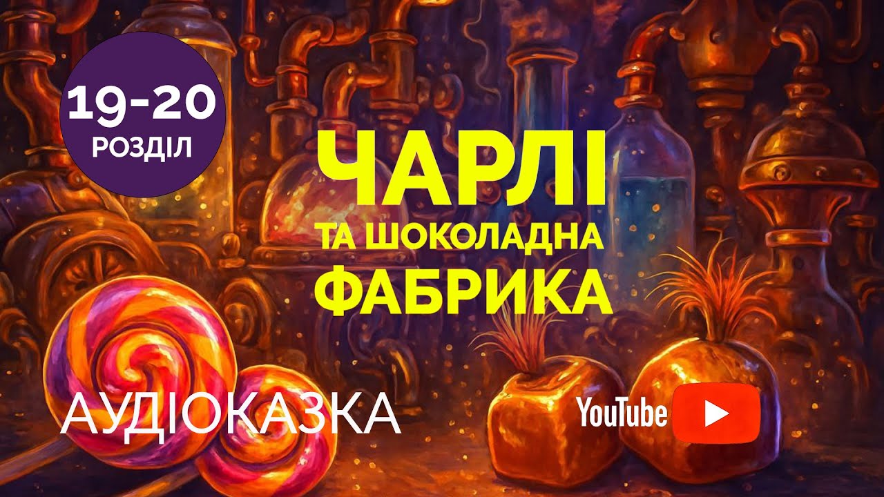 💛💙Чарлі і шоколадна фабрика | Аудіоказка для дітей | Частина 19 - 20