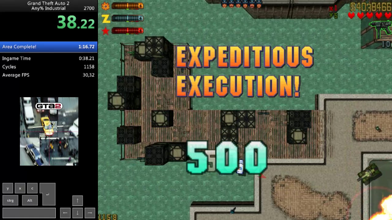 Speedrun: GTA 2 Industrial District (01:11.08)