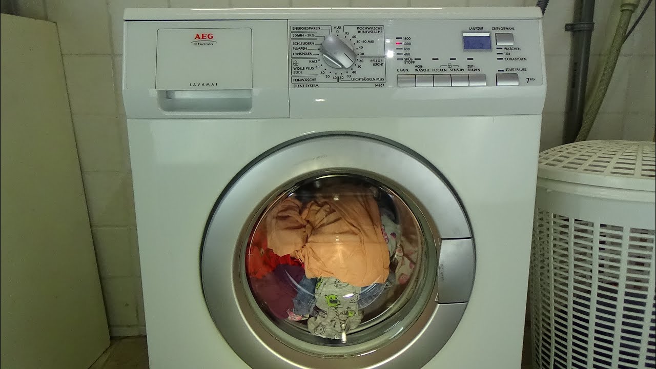 AEG Electrolux Lavamat 64857 L Synthetics 50 °C program washing machine, test example lavadora #204
