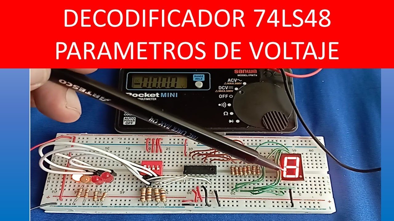 DECODIFICADOR 74LS48 PARAMETROS VOLTAJE