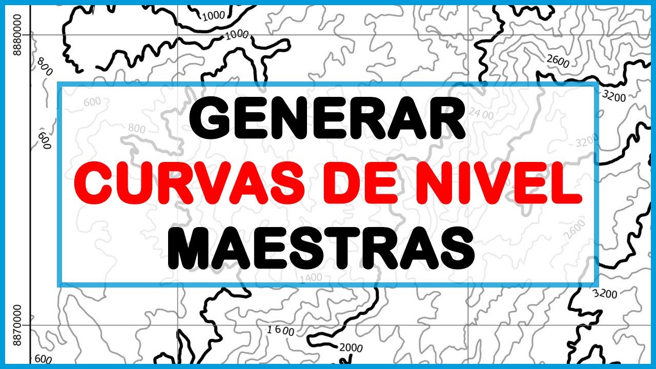 Generar curvas de nivel maestras o secundarias