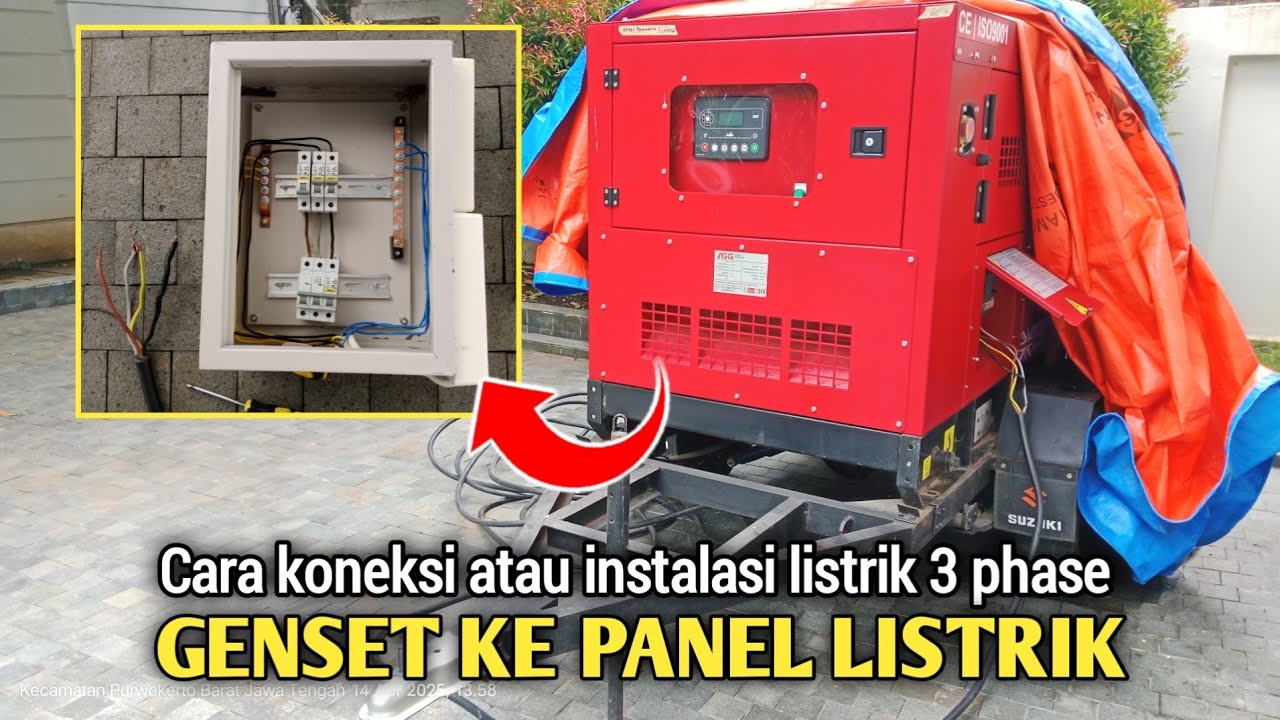 Cara instalasi listrik genset 3 phase