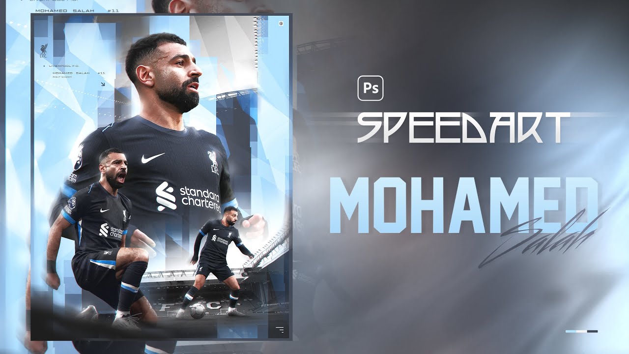 Mohamed Salah Liverpool F.C. 2024 graphic | SpeedArt