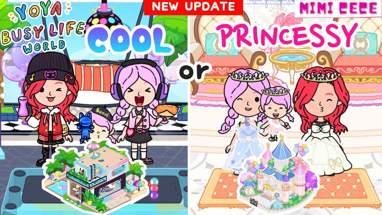 CÁ TÍNH 🎮 hay CÔNG CHÚA 👑 | UPDATE NHÀ MỚI YOYA WORLD 😍 | New House Designs In Yoya World 😱