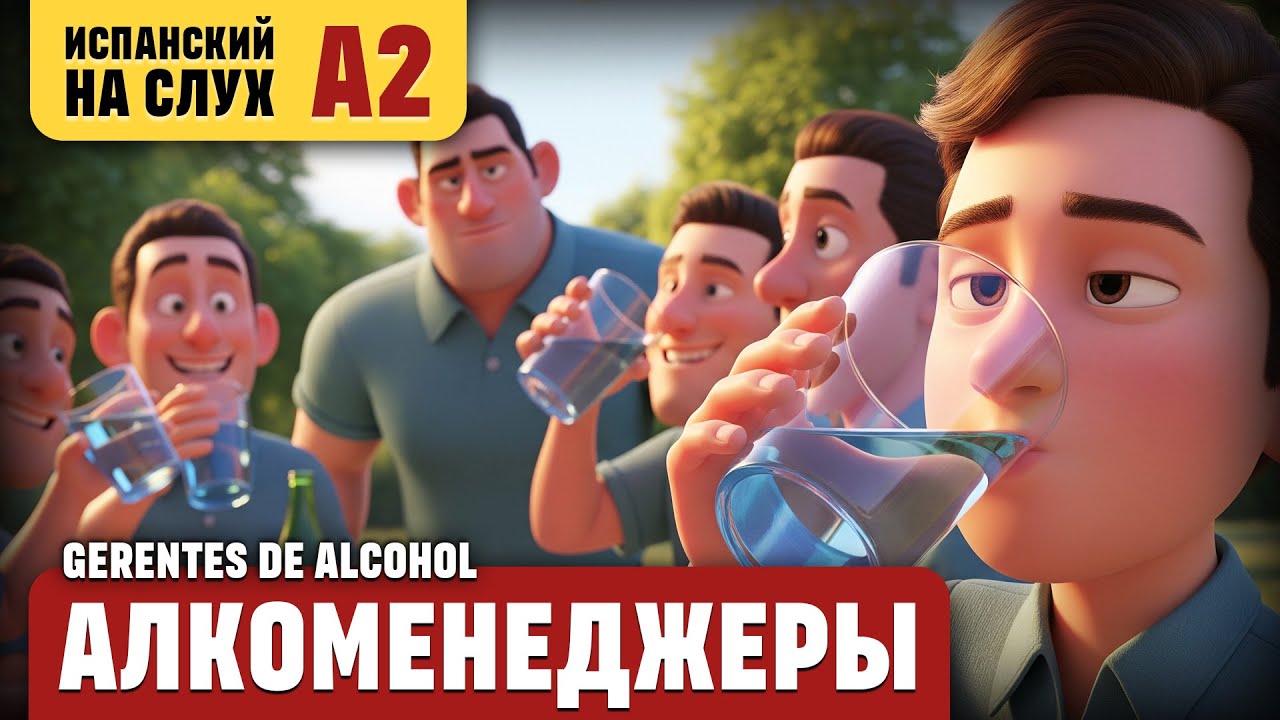 Алкоменеджеры. Весёлый рассказ (уровень А2). Испанский на слух.