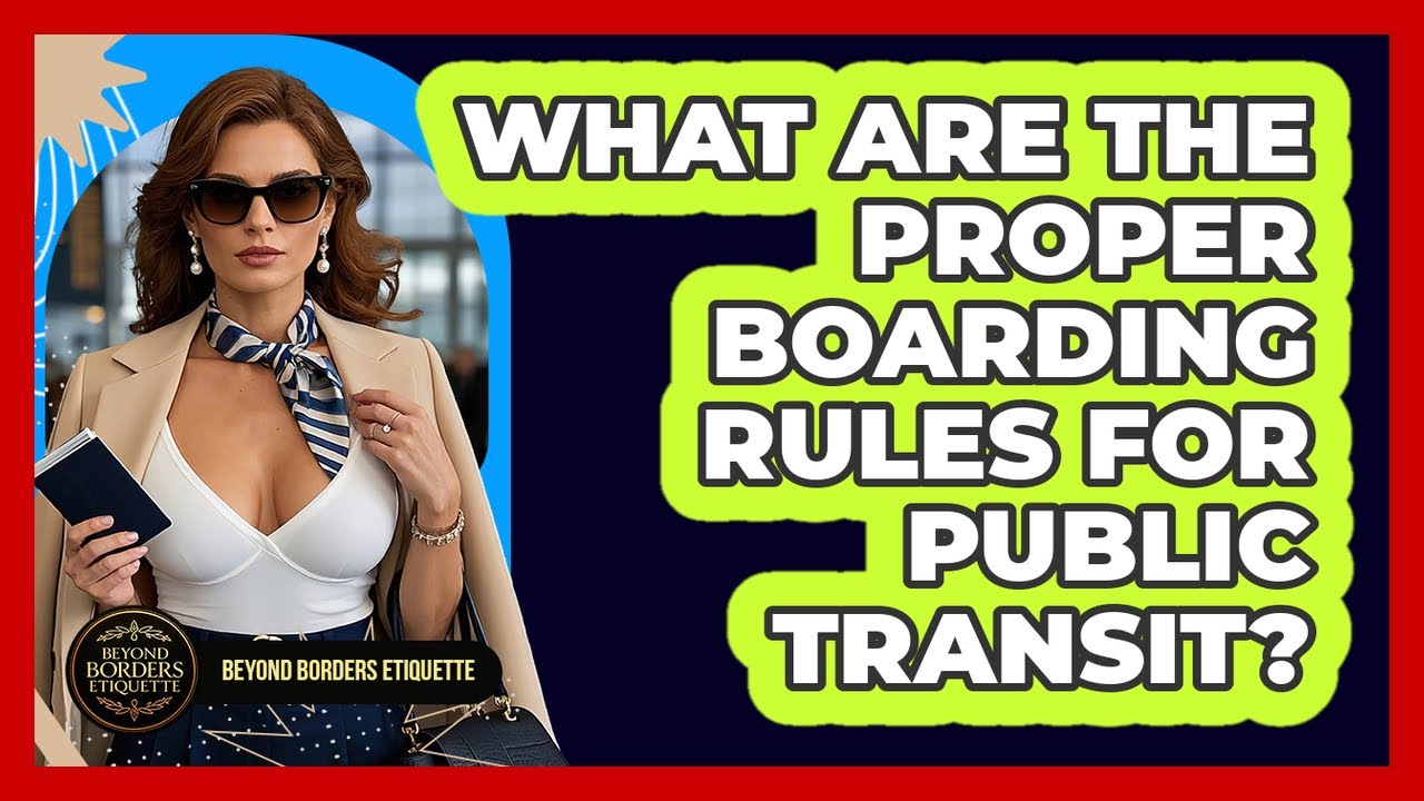 What Are The Proper Boarding Rules For Public Transit? - Beyond Borders Etiquette