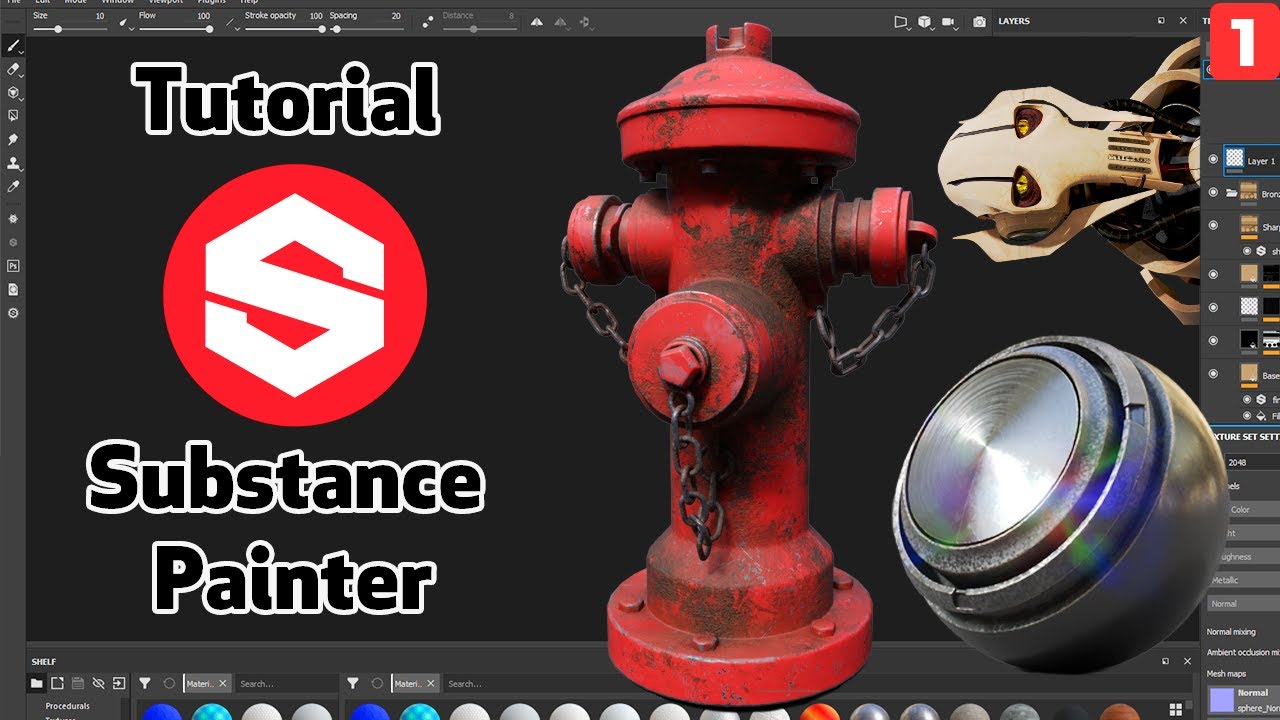 Tutorial Substance Painter desde cero! - Parte 1 | Interfaz, movimiento y cómo importar modelos