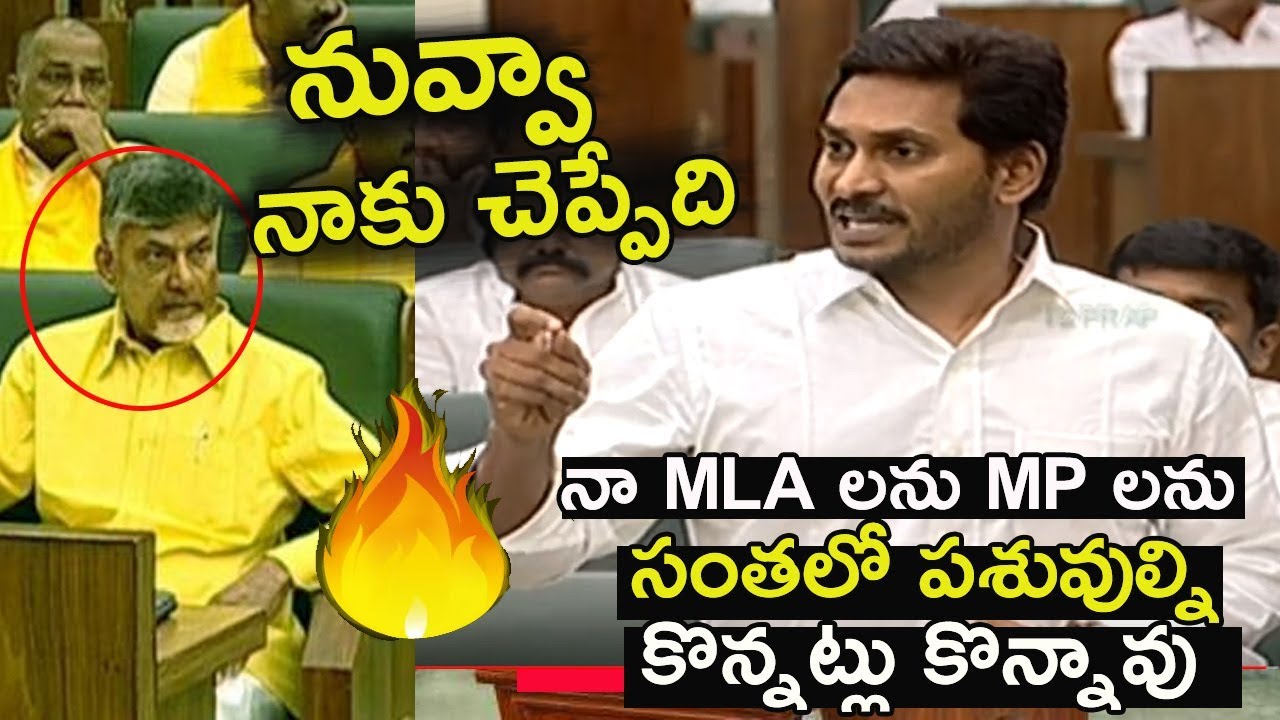 AP CM YS Jagan Fires On Chandrababu Naidu In AP Assembly Session 2019 Live
