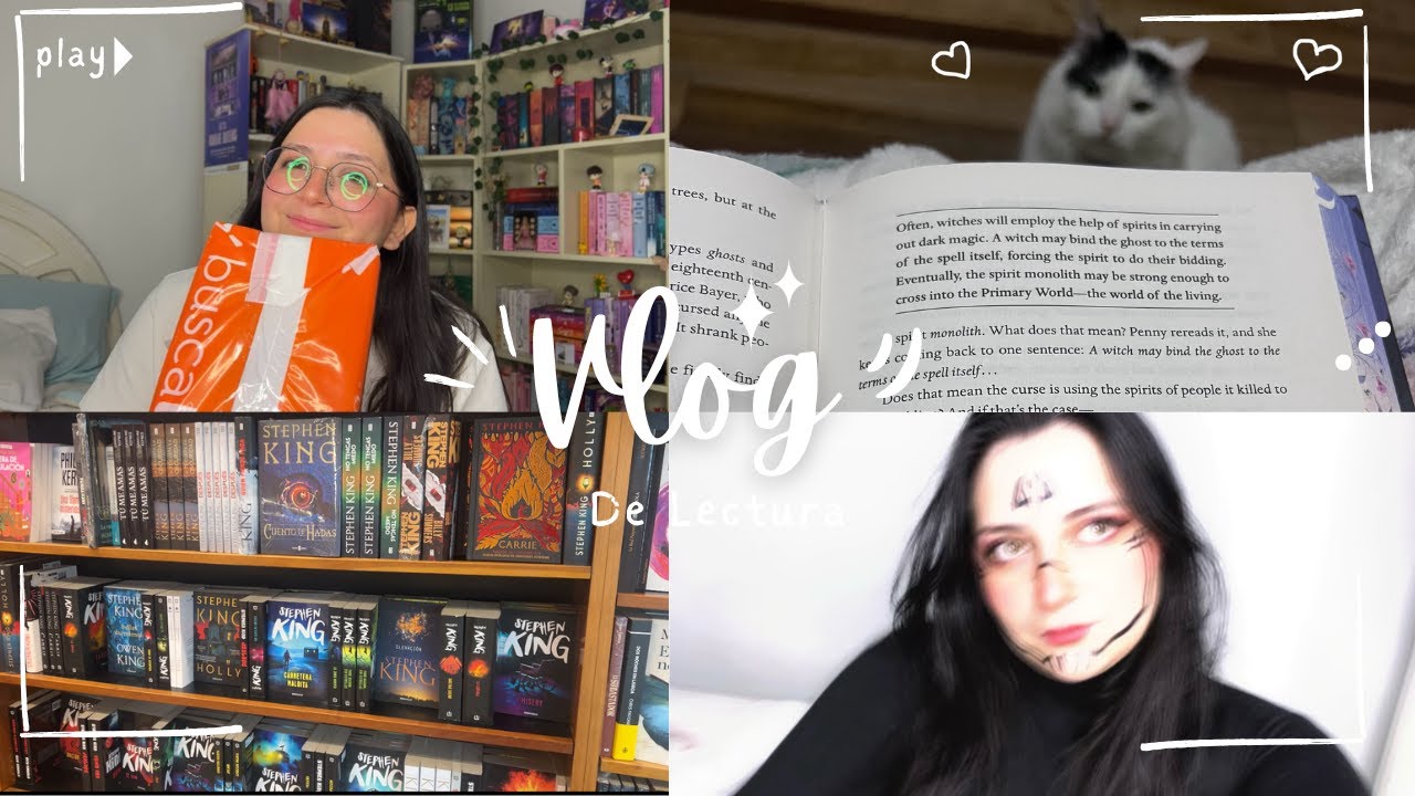 VLOG DE LECTURA: maquillaje de halloween, compritas de libros, pedidos y mucho más 🌷📖