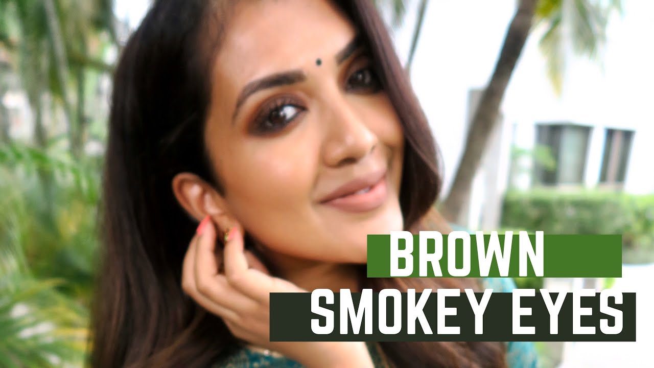 Smokey Brown Eyes in Tamil | Vithya Hair and Makeup Artist