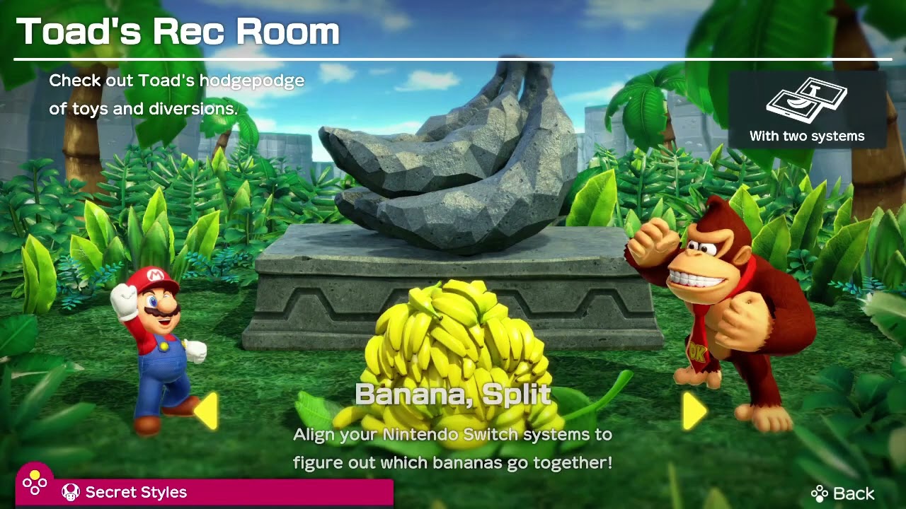 Toad's Rec Room in Super Mario Party