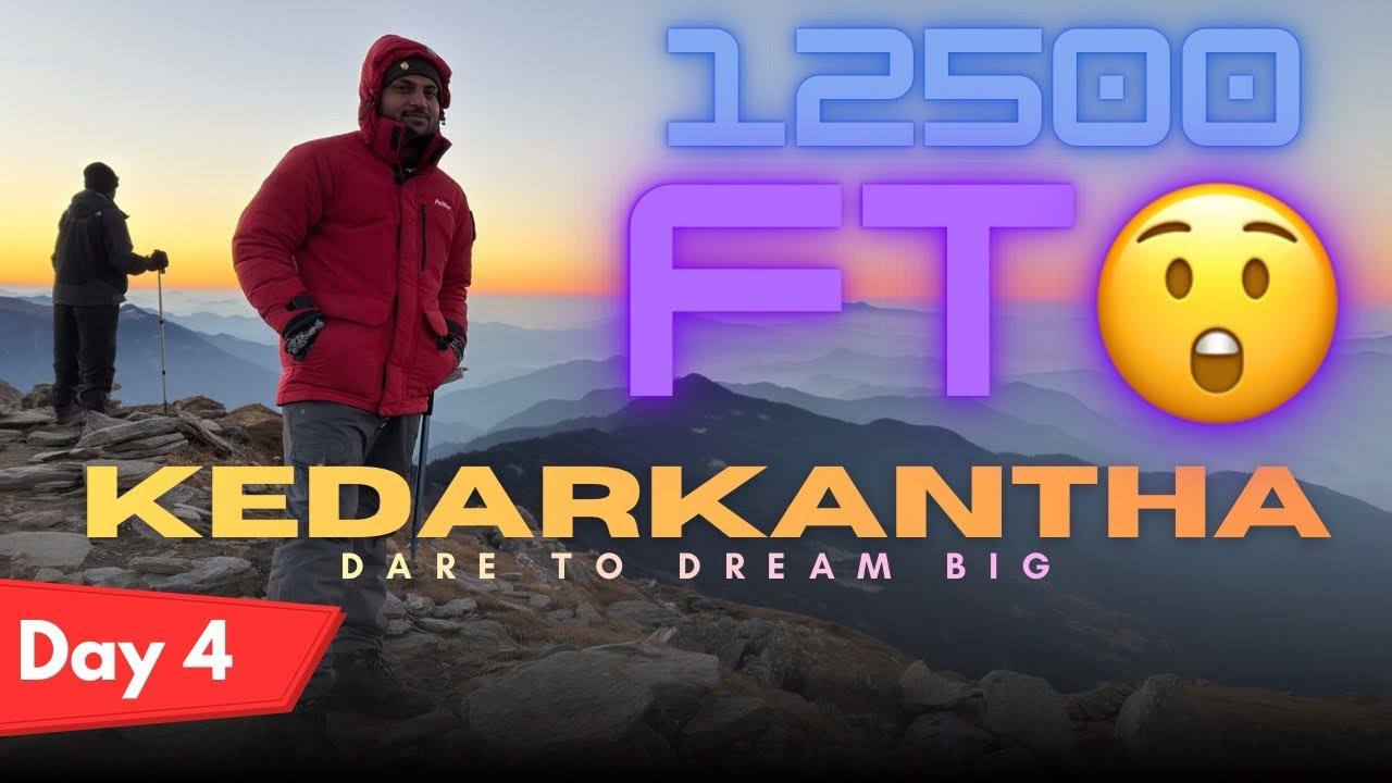 Kedarkantha Day 4 | Base Camp to Summit Trek | Epic Sunrise