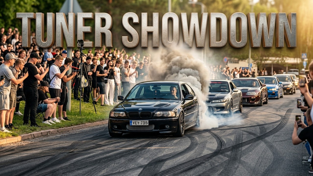 Tuner Car Burnouts | Vantaa Cruising 6.2025