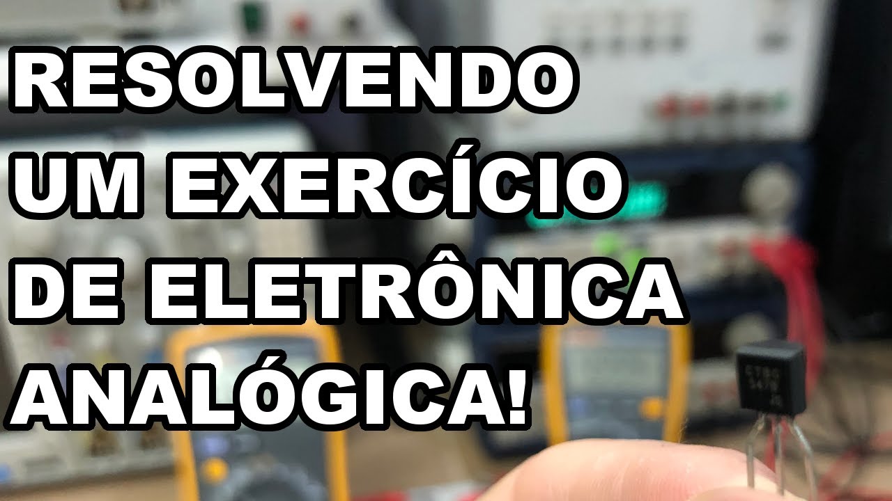 EXERCÍCIO RESOLVIDO! TRANSISTOR NPN E PNP EM ÁUDIO