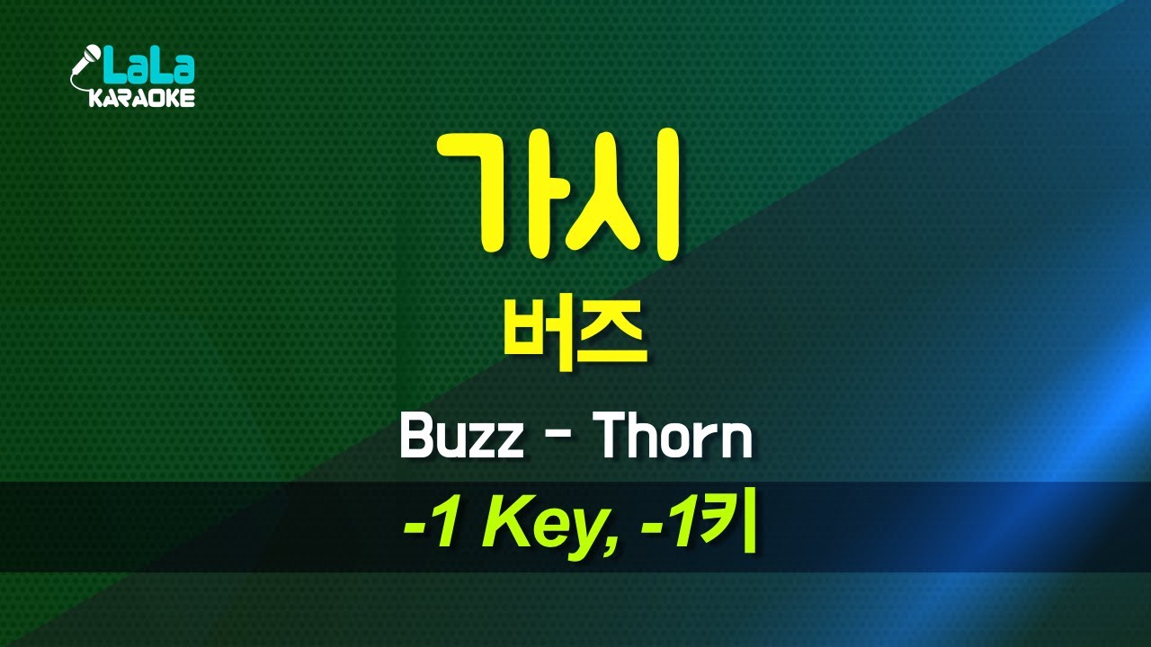 버즈(Buzz) - 가시(Thorn) (-1키) 노래방 Karaoke LaLa Kpop