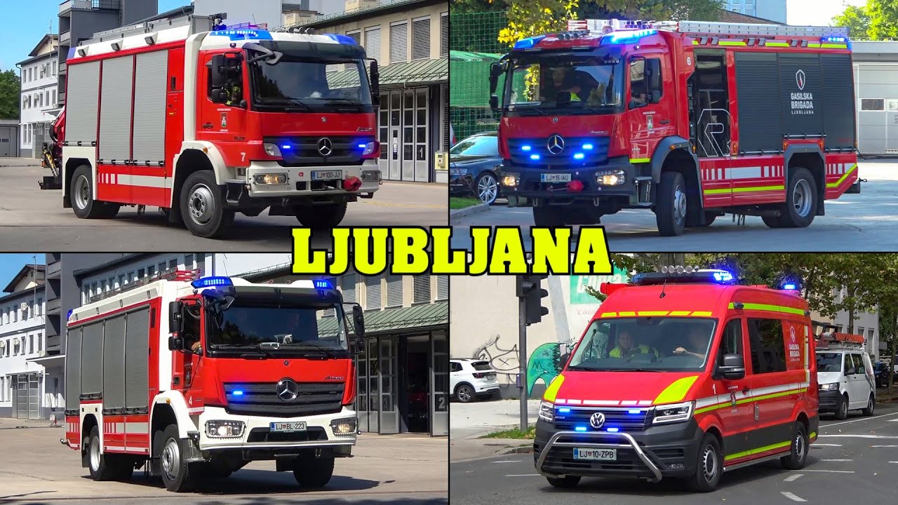 [LJUBLJANA FIRE BRIGADE] - Working Fire, Heavy Rescue & HazMat Call! | FIRE RESPONSES | busy day!