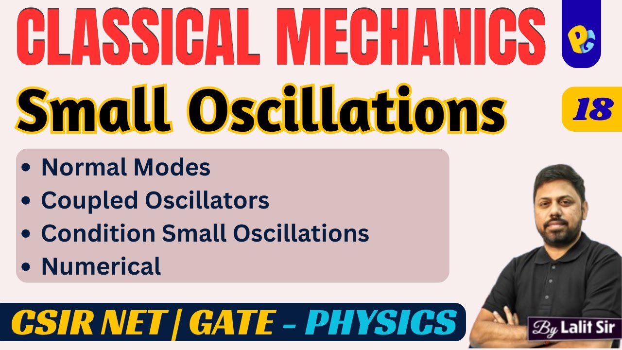Small Oscillations & Normal Modes | Condition for Small Oscillations | CSIR NET PYQs