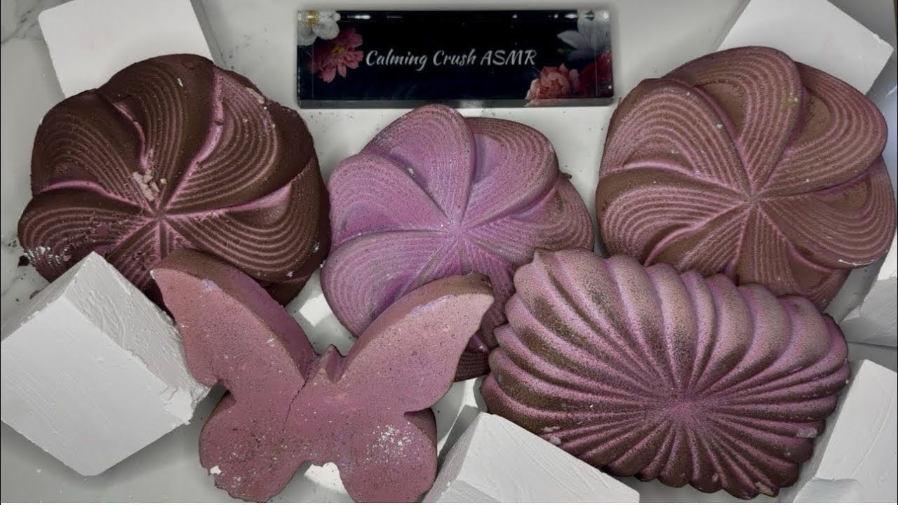 All around Crunchy Burgundy Purple Reforms and Fresh Gym Chalk ASMR Crush