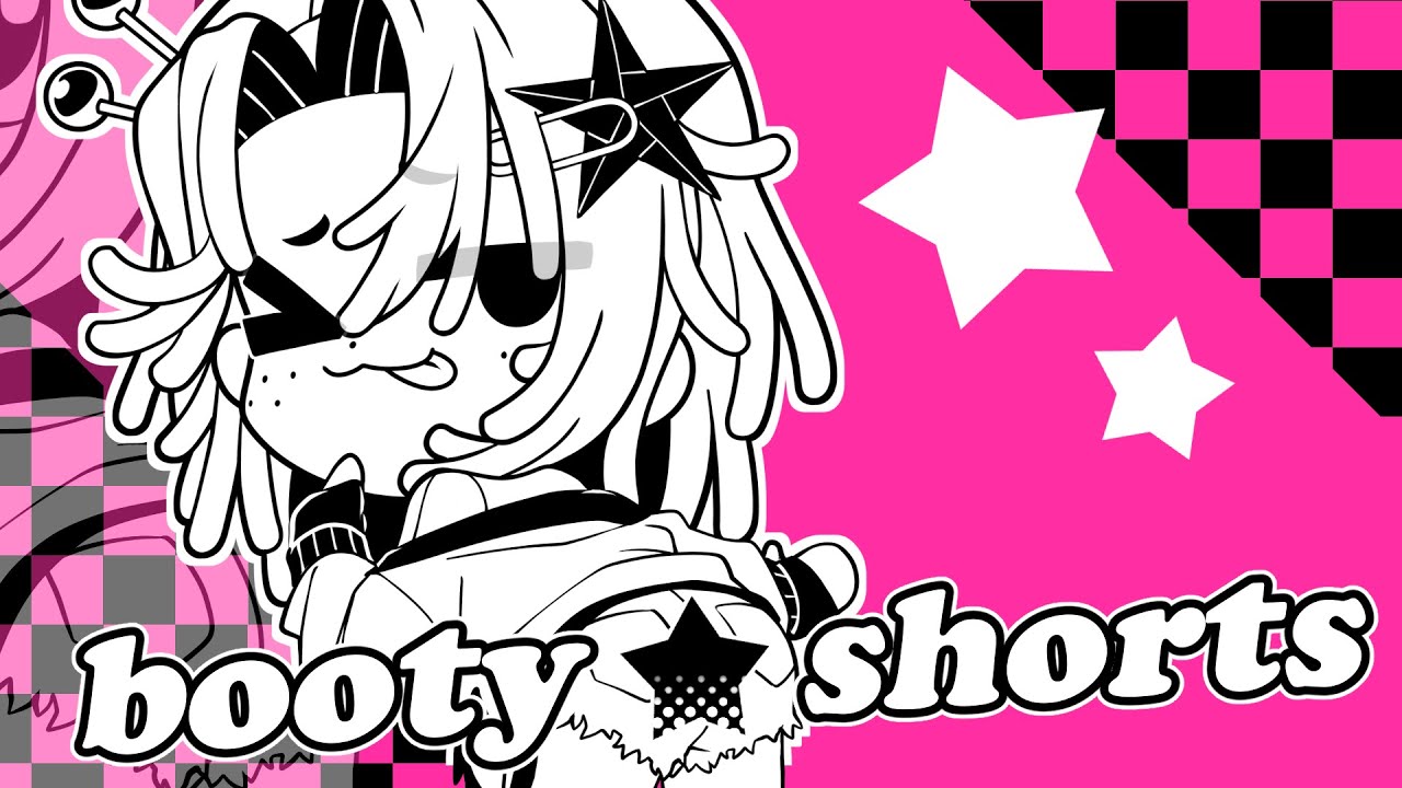 raggy chiffon ★ booty shorts | cover