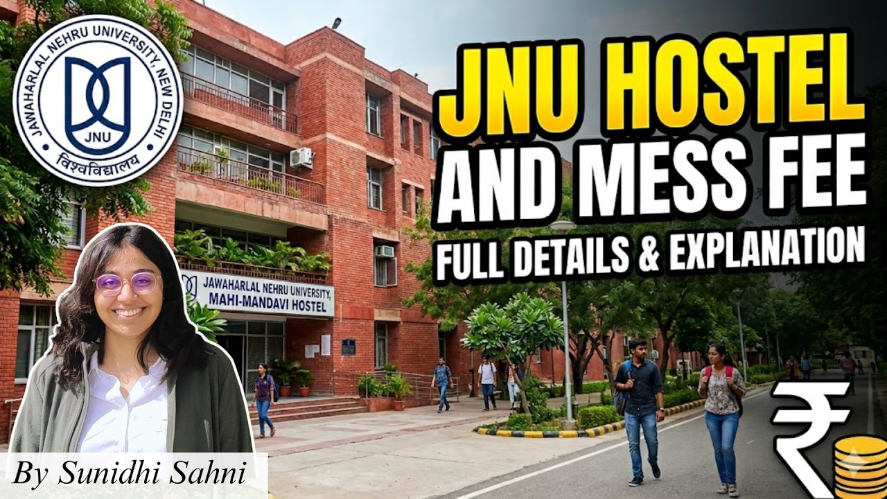 JNU Hostel & MESS FEE (जेएनयू हॉस्टल / मेस फीस ) | Sunidhi Sahni #jnu #hostel #hostelmess #2026