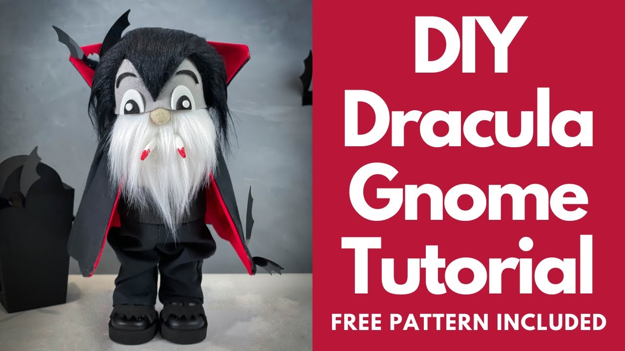 DIY Dracula Gnome/Halloween Gnomes/No Sew Gnome/Vampire Gnome