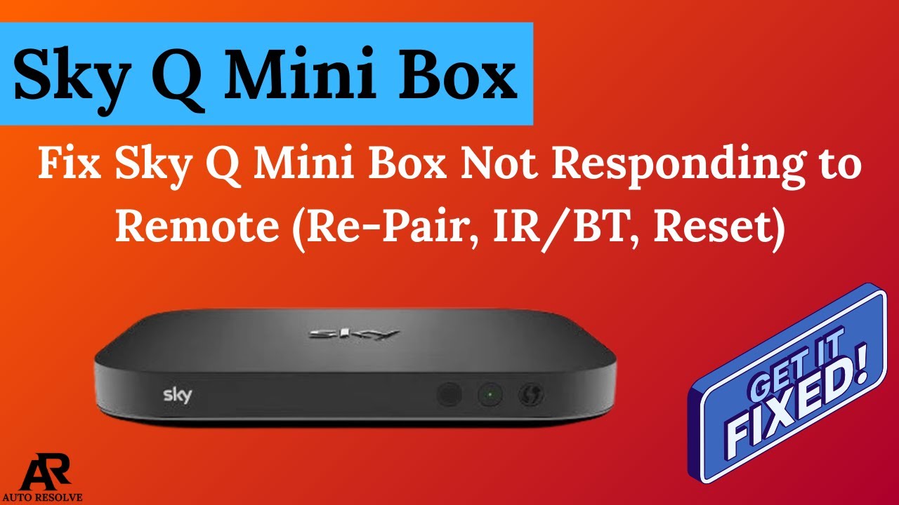 Как исправить проблему с неработающим пультом дистанционного управления Sky Q Mini Box (повторное...