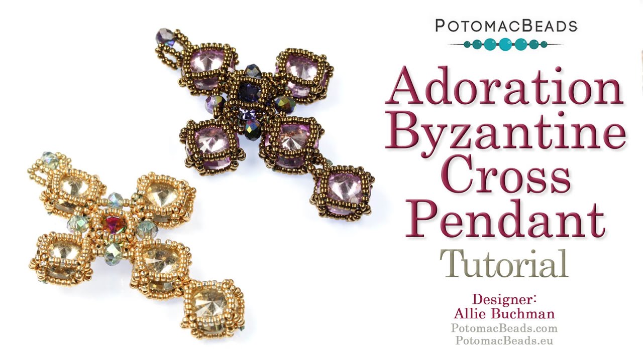 Adoration Byzantine Cross Pendant- DIY Jewelry Making Tutorial by PotomacBeads